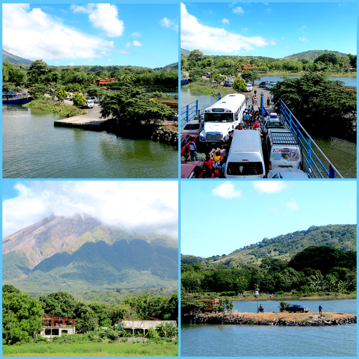Arriving at the ferry dock at San Jóse, Ometepe.